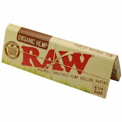 RAW PAPERS-1 1/4 ORGANIC HEMP